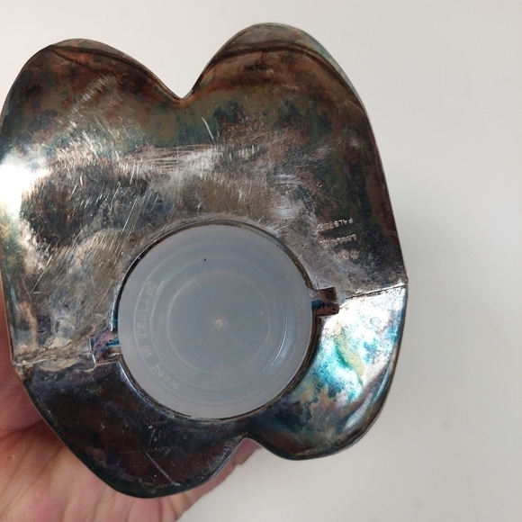 Vintage* 50s Silver Plated Falstaff Teddy Bear Bank - Picture 6 of 8